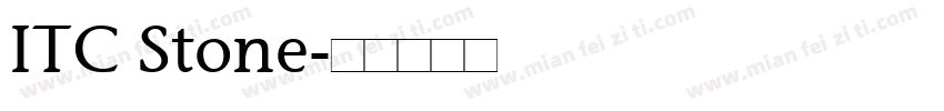 ITC Stone字体转换